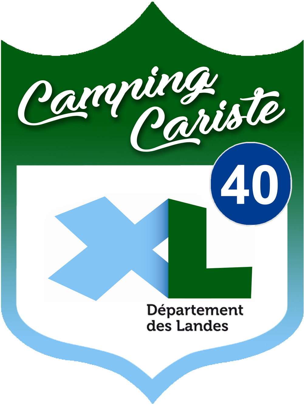 Campingcariste Landes 40 - 20x15cm - Sticker/autocollant