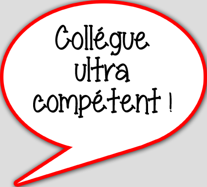 Collègue ultra compétent - 15x13.5cm - sticker/autocollant