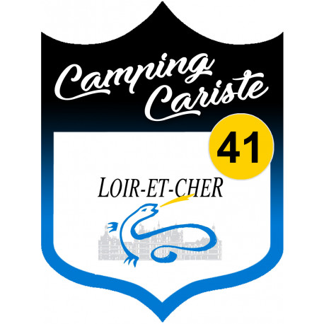 campingcariste Loir et Cher 41 - 10x7.5cm - Sticker/autocollant