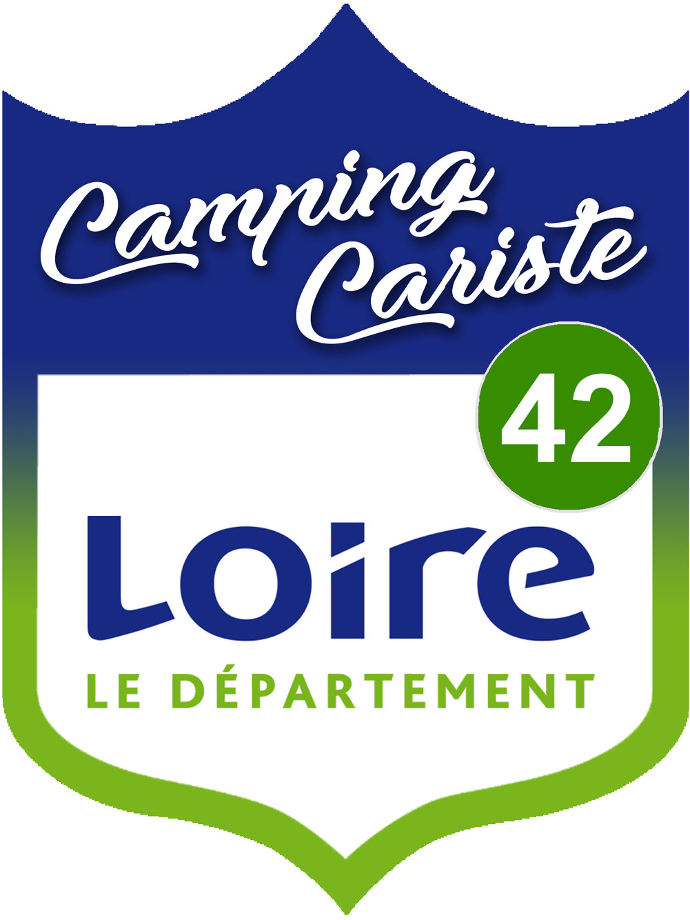 campingcariste Loire 42 - 10x7.5cm - Sticker/autocollant