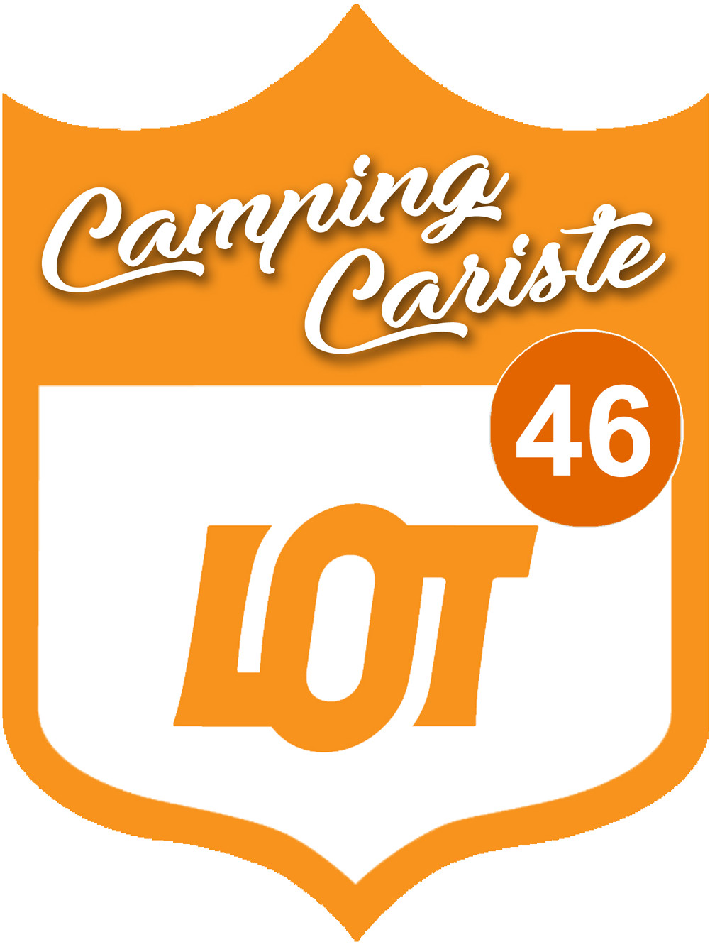 campingcariste Lot 46 - 10x7.5cm - Sticker/autocollant