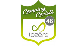 campingcariste Lozère 48 - 10x7.5cm - Sticker/autocollant