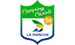 campingcariste Manche 50 - 10x7.5cm - Sticker/autocollant