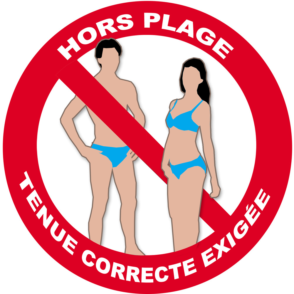 tenue correcte exigée - 10cm - Sticker/autocollant