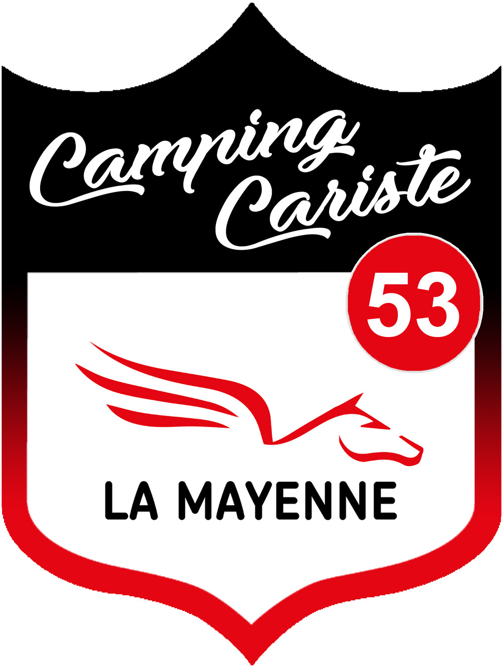 campingcariste Mayenne 53 - 20x15cm - Sticker/autocollant