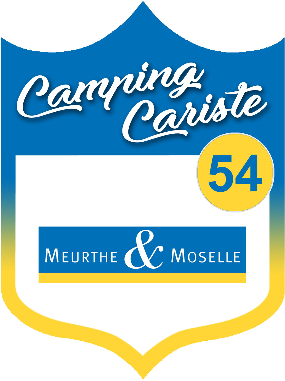 campingcariste Meurthe et Moselle 54 - 20x15cm - Sticker/autocollant