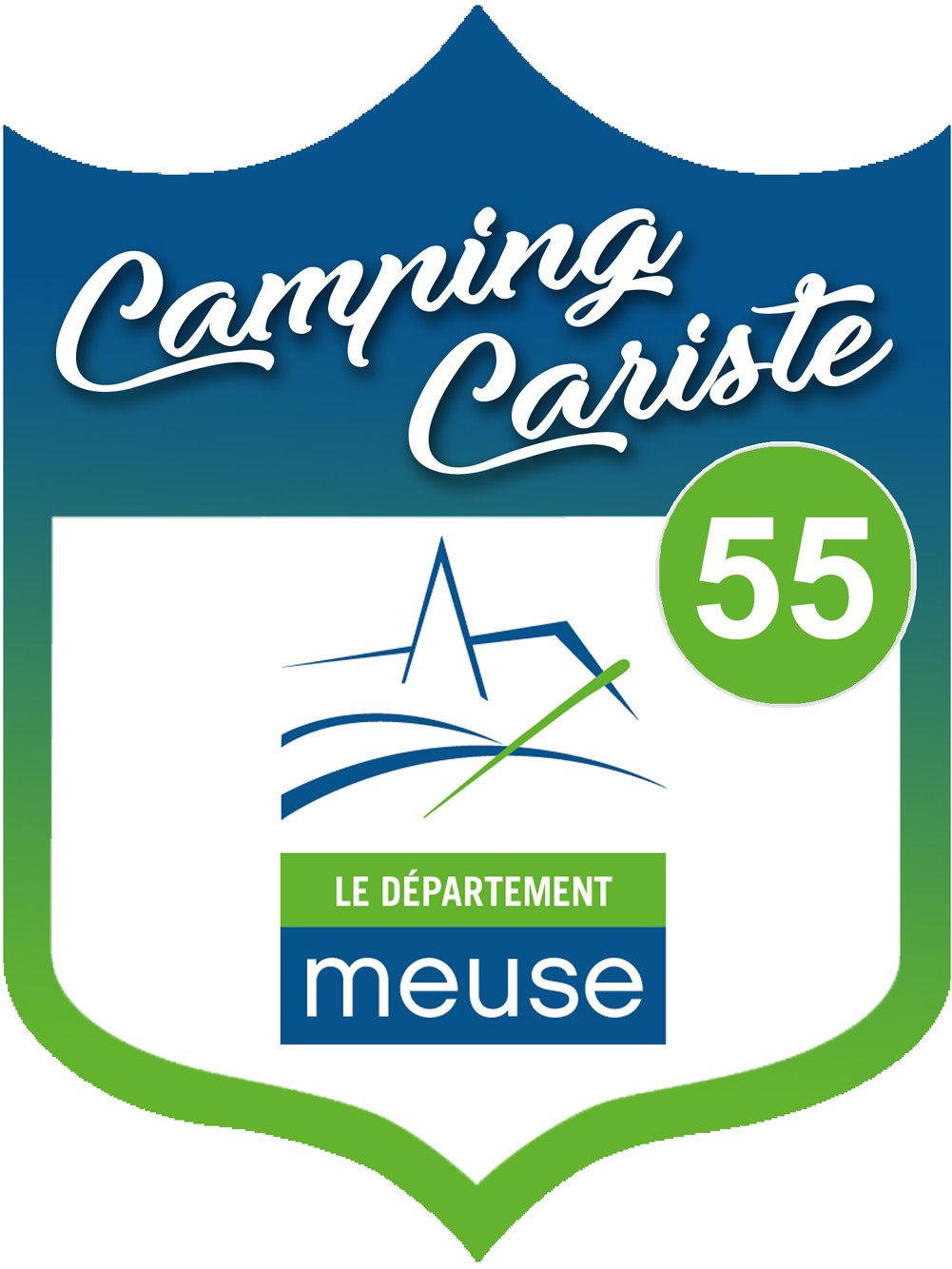 campingcariste Meuse 55 - 20x15cm - Sticker/autocollant