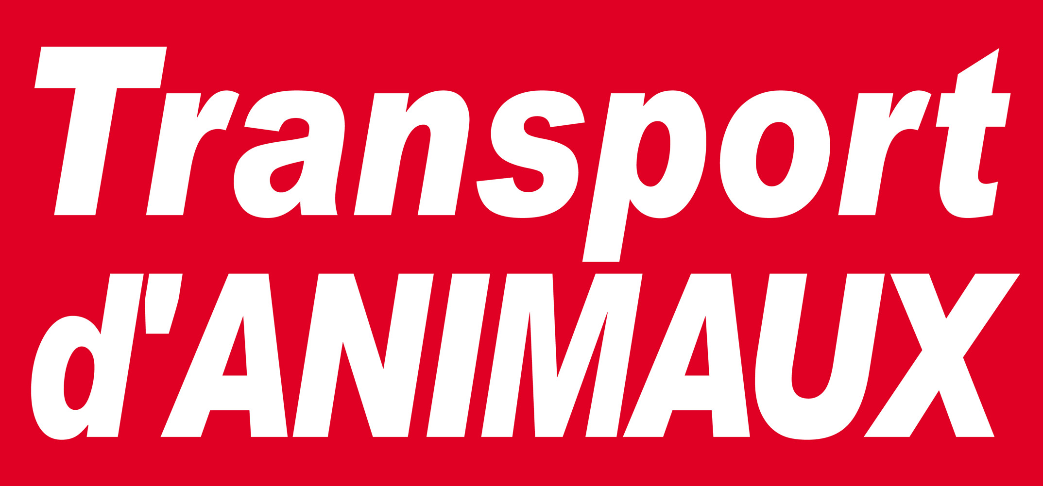 Transport d'animaux - 30x14cm - Sticker/autocollant