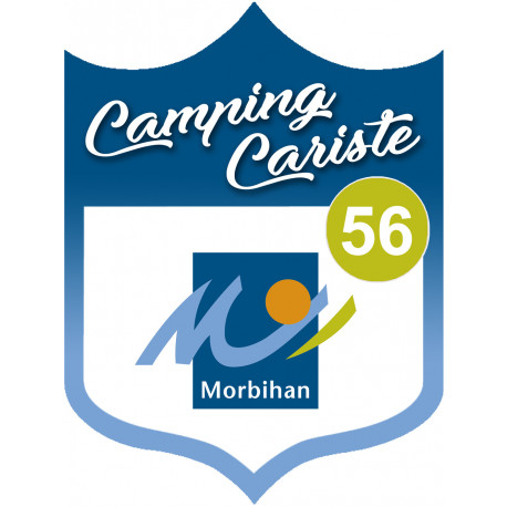 campingcariste Morbihan 56 - 10x7.5cm - Sticker/autocollant