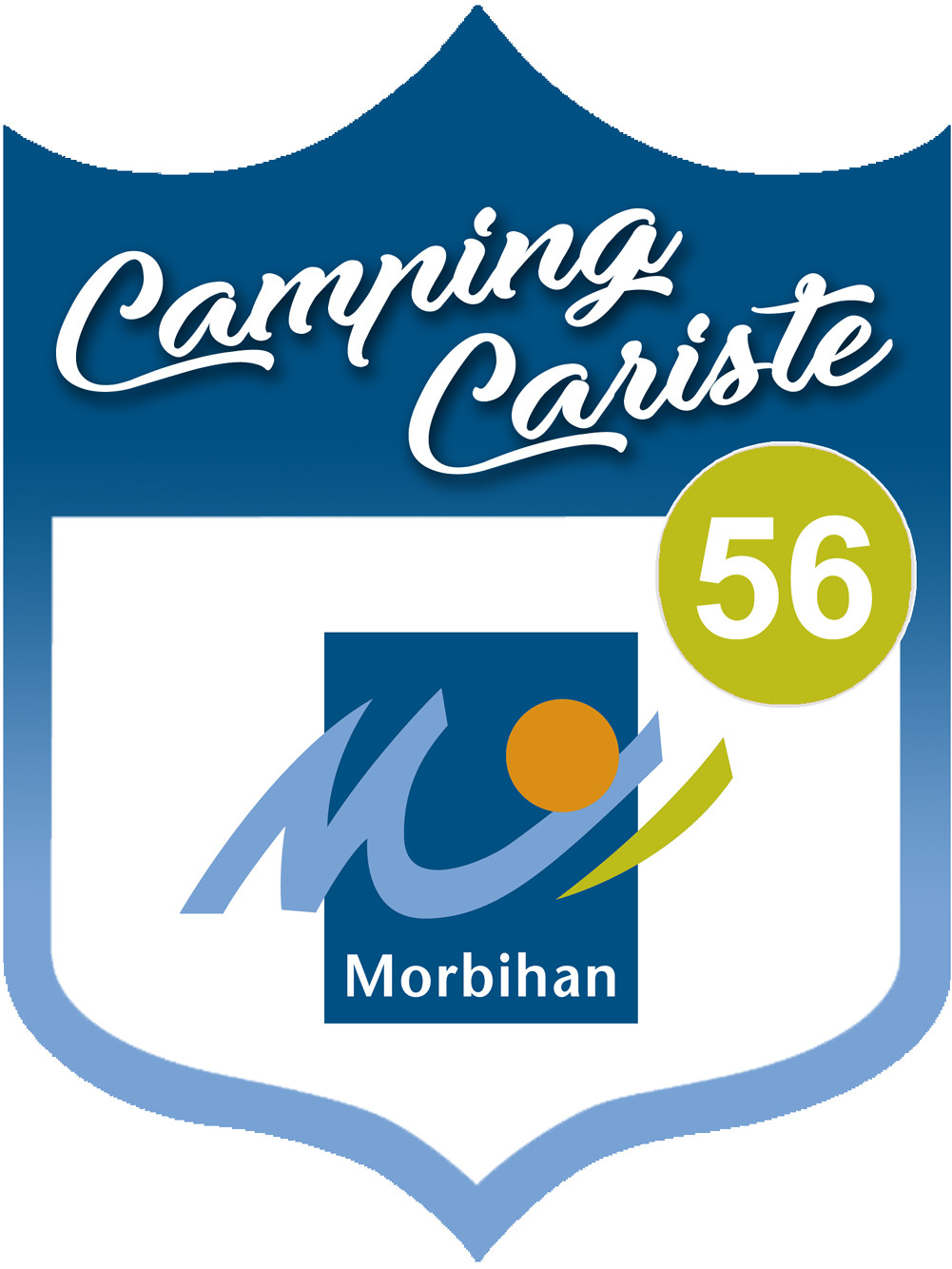 campingcariste Morbihan 56 - 10x7.5cm - Sticker/autocollant