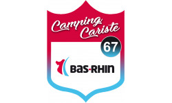 campingcariste Bas-Rhin 67 - 20x15cm - Sticker/autocollant