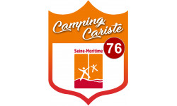 campingcariste Seine Maritime 76 - 15x11.2cm - Sticker/autocollant