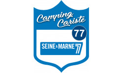 campingcariste Seine et Marne 77 - 10x7.5cm - Sticker/autocollant