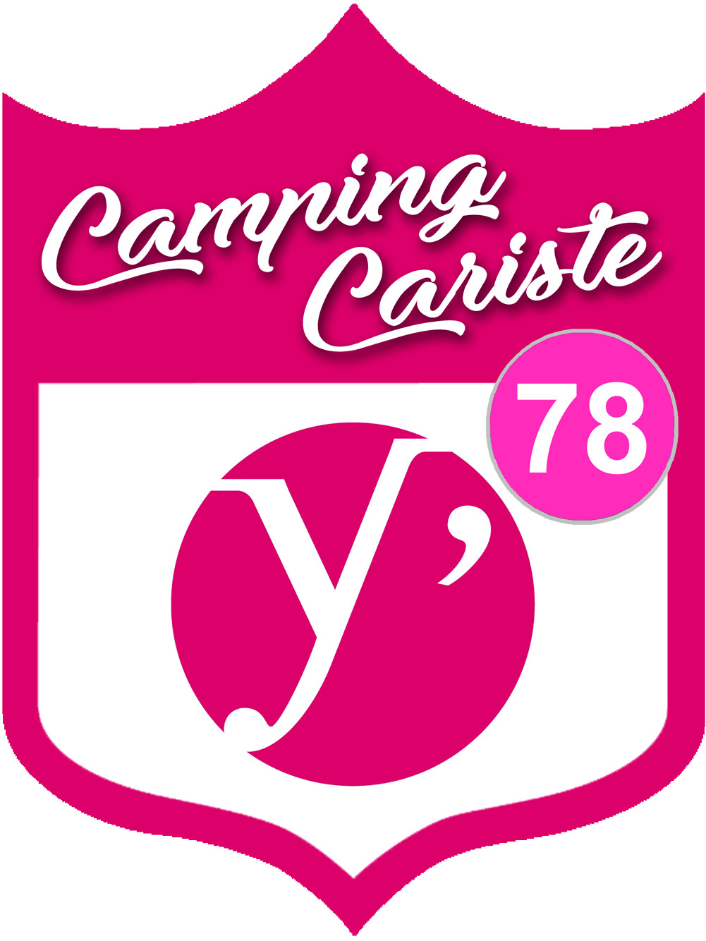 campingcariste Yvelines 78 - 10x7.5cm - Sticker/autocollant