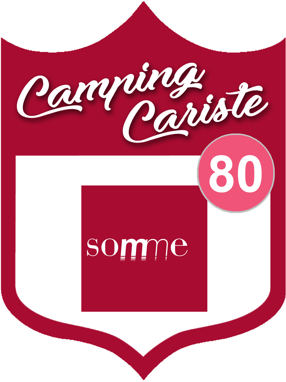 campingcariste Somme 80 - 10x7.5cm - Sticker/autocollant