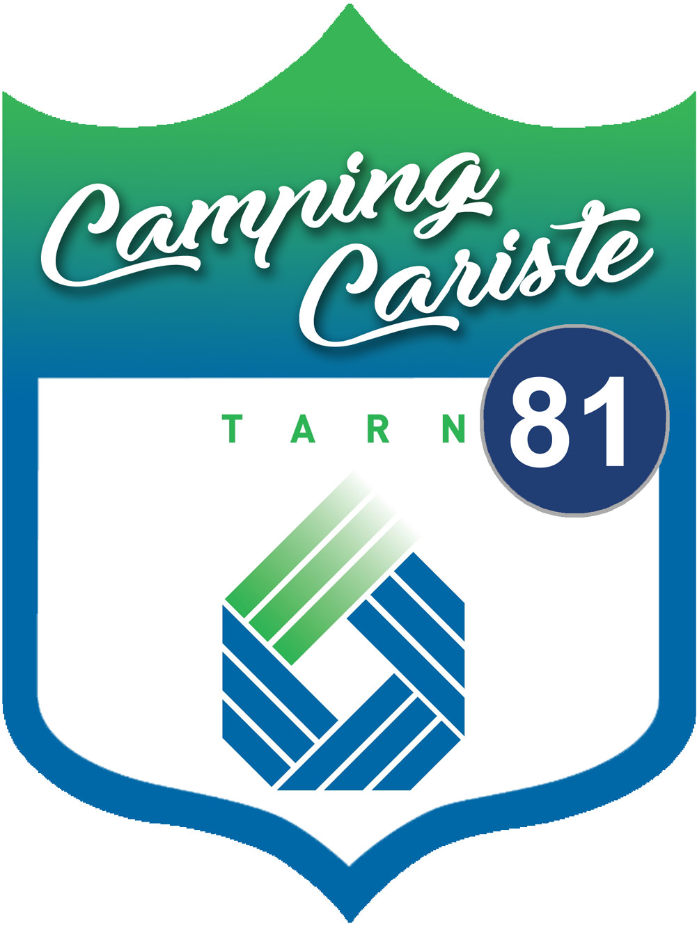 Campingcariste Tarn 81 - 10x7.5cm - Sticker/autocollant