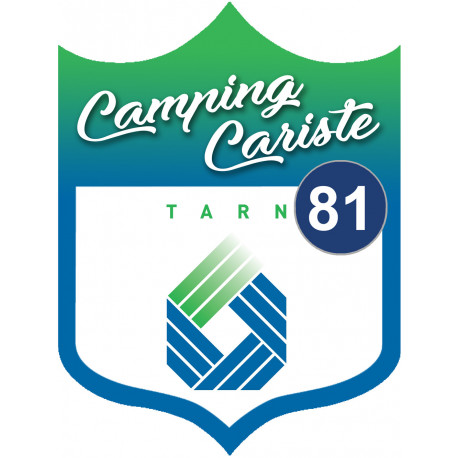 campingcariste Tarn 81 - 15x11.2cm - Sticker/autocollant