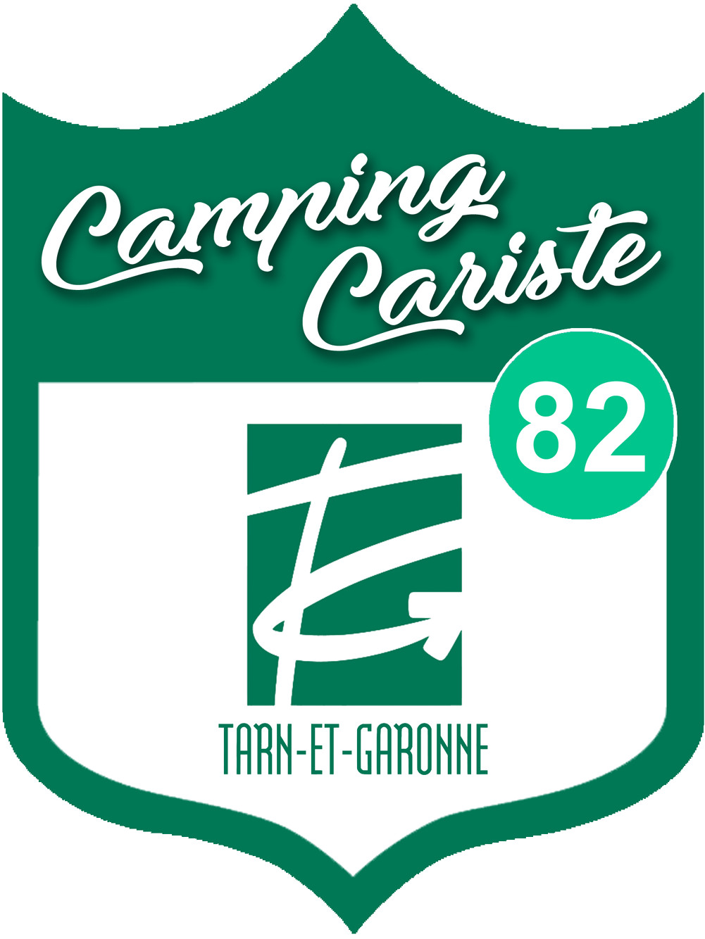 Campingcariste Tarn et Garonne 82 - 10x7.5cm - Sticker/autocollant