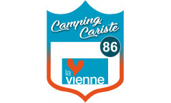 campingcariste Vienne 86 - 15x11.2cm - Sticker/autocollant