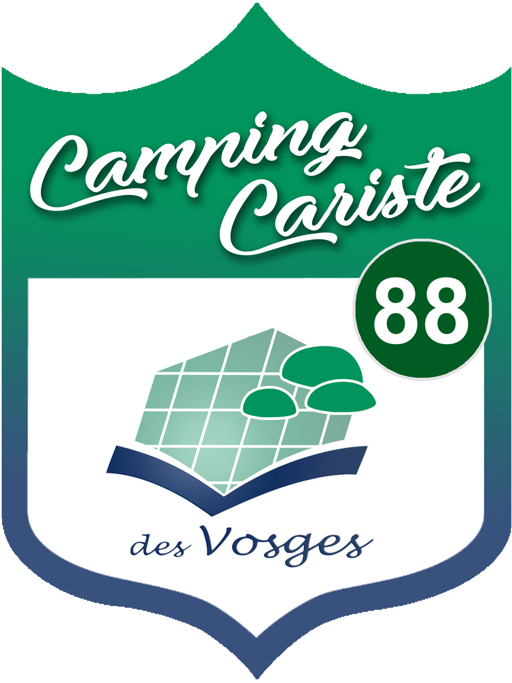 Campingcariste Vosges 88 - 10x7.5cm - Sticker/autocollant