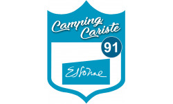 Campingcariste Essonne 91 - 10x7.5cm - Sticker/autocollant