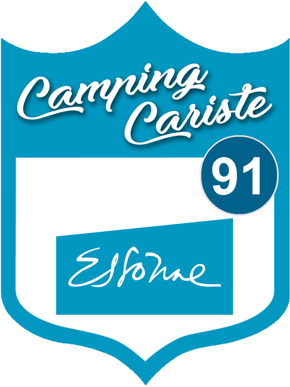 Campingcariste Essonne 91 - 10x7.5cm - Sticker/autocollant