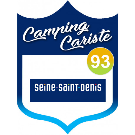 Campingcariste Seine Saint Denis 93 - 15x11.2cm - Sticker/autocollant