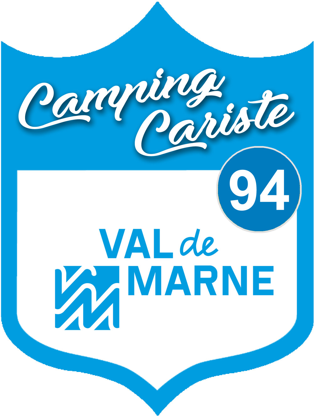 Campingcariste Val de Marne 94 - 10x7.5cm - Sticker/autocollant