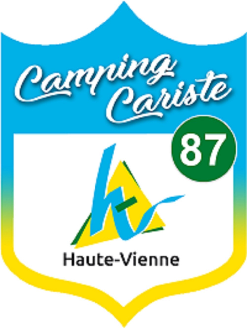 Campingcariste Haute Vienne 87 - 10x7.5cm - Sticker/autocollant