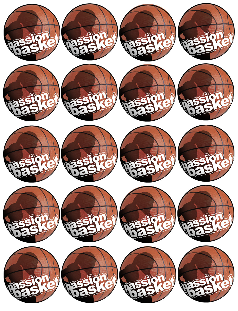 Basket SHOOT - 20X5cm - Sticker/autocollant