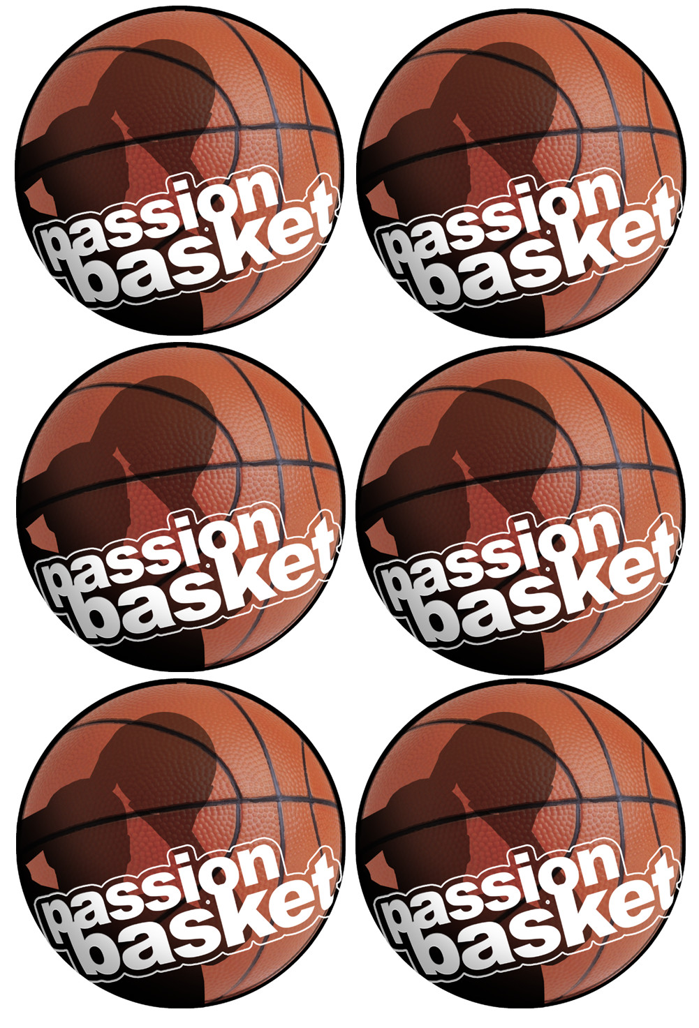 Basket SHOOT - 6X10cm - Sticker/autocollant