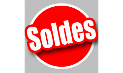 solde Rouge - 10cm - Sticker/autocollant