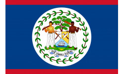 Drapeau Belize - 15x10cm - Sticker/autocollant