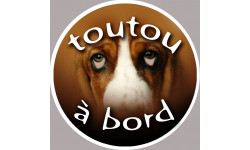 Toutou à bord - 20cm - Sticker/autocollant