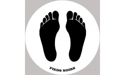 sticker / autocollant : Pieds noirs  - 20cm - Sticker/autocollant