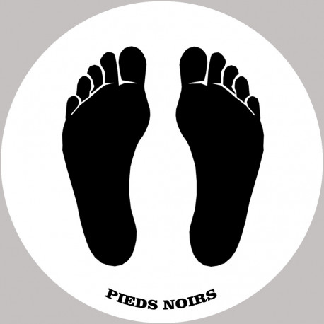 sticker / autocollant : Pieds noirs  - 20cm - Sticker/autocollant