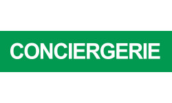 CONCIERGERIE VERT - 29x7cm - Sticker/autocollant