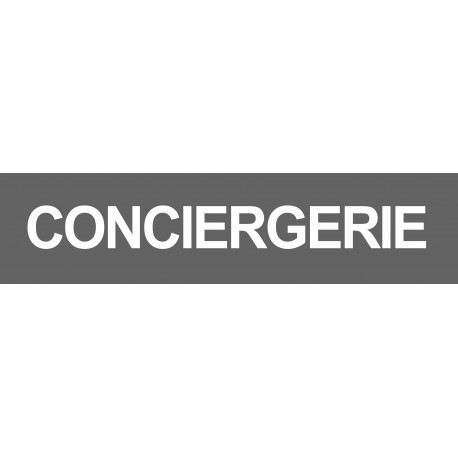 CONCIERGERIE GRIS - 29x7cm - Sticker/autocollant