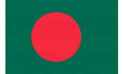 Drapeau Bangladesh - 15x10 cm - Sticker/autocollant