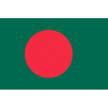 Drapeau Bangladesh - 15x10 cm - Sticker/autocollant