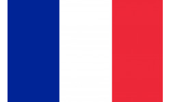 Drapeau France - 19.5x13cm - Sticker/autocollant