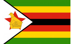 Drapeau Zimbabwe - 15x10cm - Sticker/autocollant