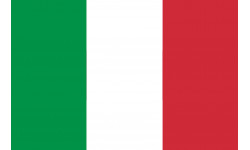 Drapeau Italie - 19.5x13cm - Sticker/autocollant