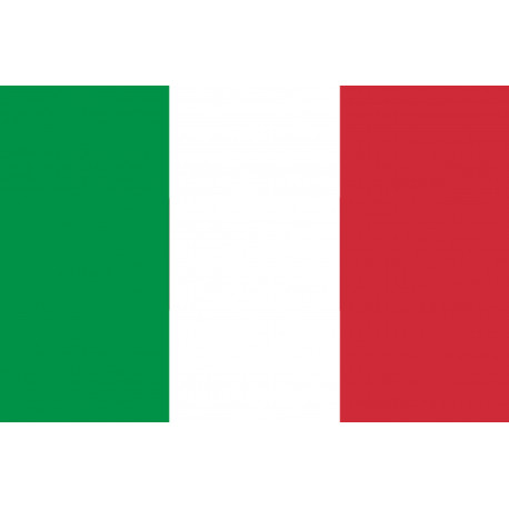 Drapeau Italie - 15x10cm - Sticker/autocollant