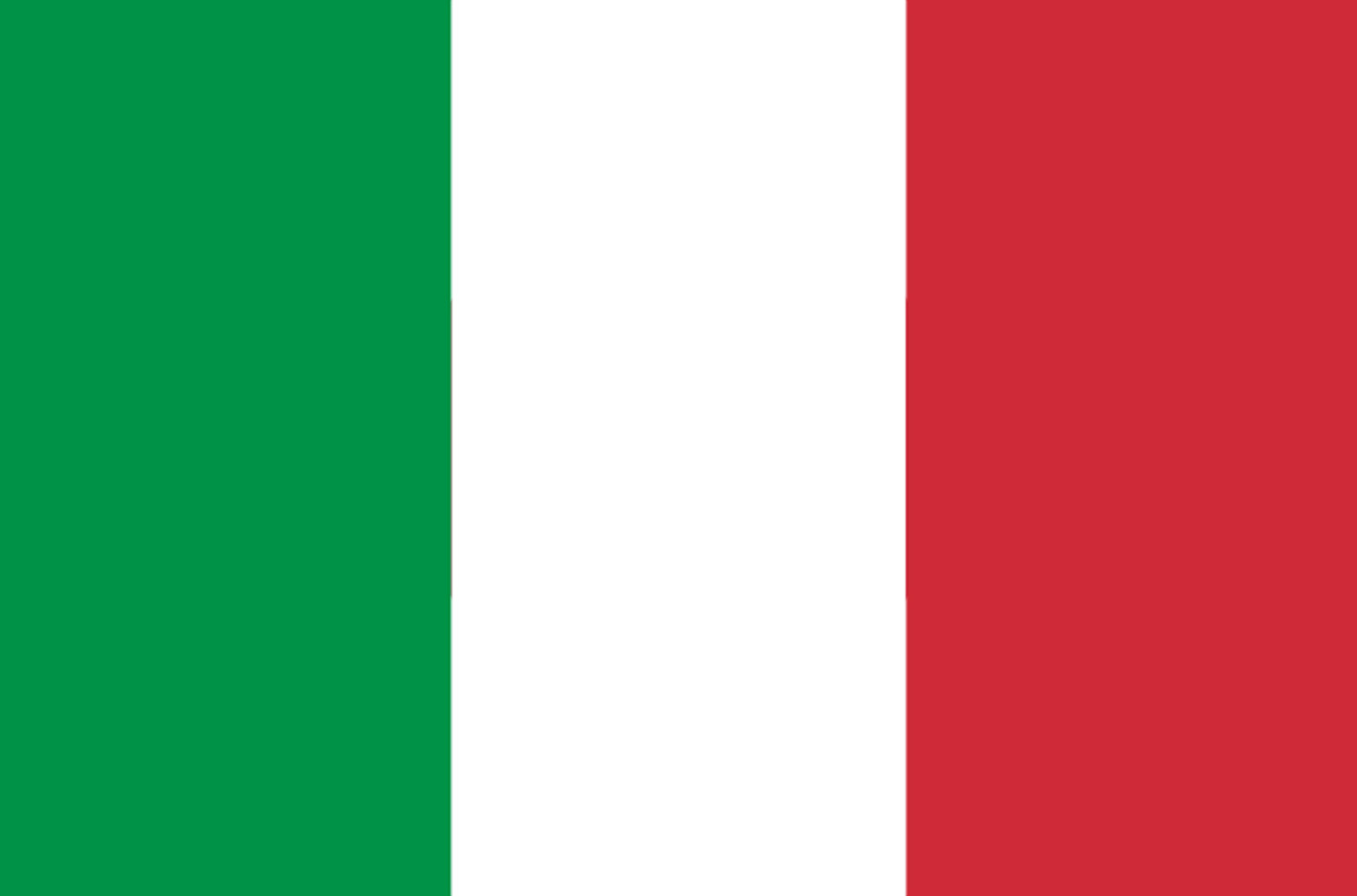 Drapeau Italie - 15x10cm - Sticker/autocollant