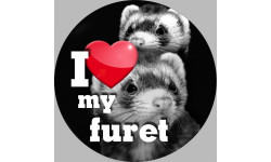 furet - 20cm - Sticker/autocollant