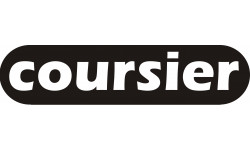 Coursier noir - 29x7cm - Sticker/autocollant