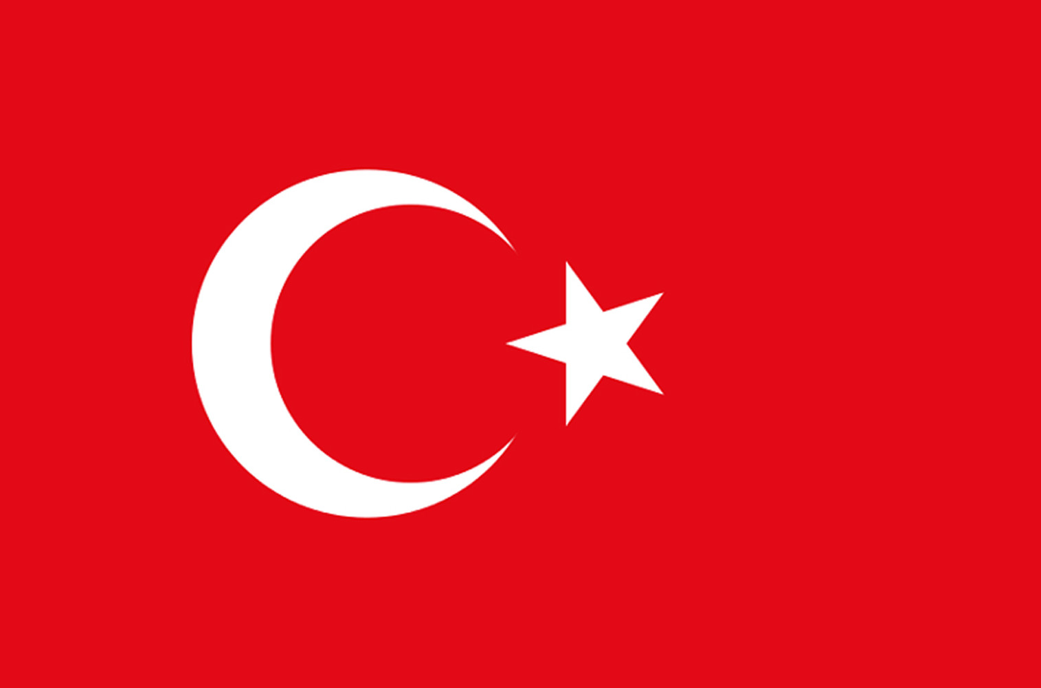 Drapeau Turquie - 19.5 x 13 cm - Sticker/autocollant