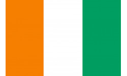 Drapeau Côte d'Ivoire - 19.5 x 13 cm - Sticker/autocollant