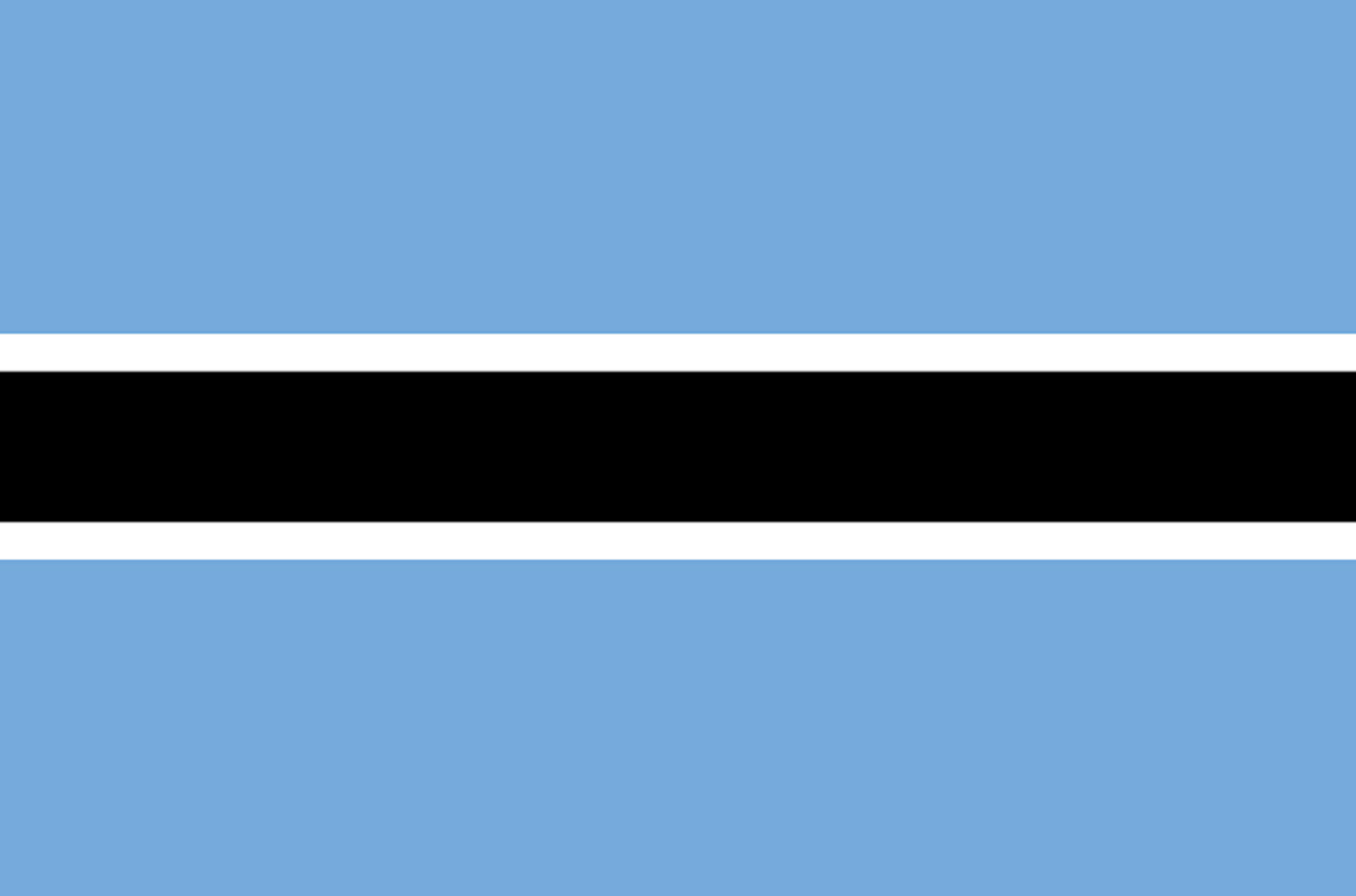 Drapeau Botswana - 20x13cm - Sticker/autocollant